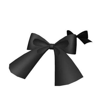 Small Black Head Bows