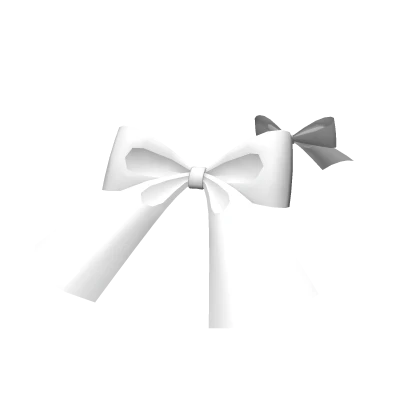 Small White Head Bows