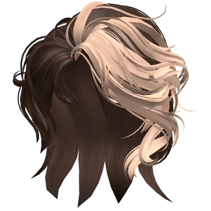 Side Swept Layered Hair (Brown & Blonde)