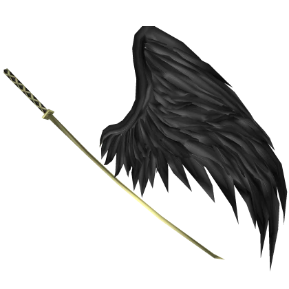 Right Black Lord of The Void Wing & Katana