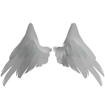 Oversized Angel Wings White