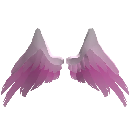 Oversized Angel Wings Pink