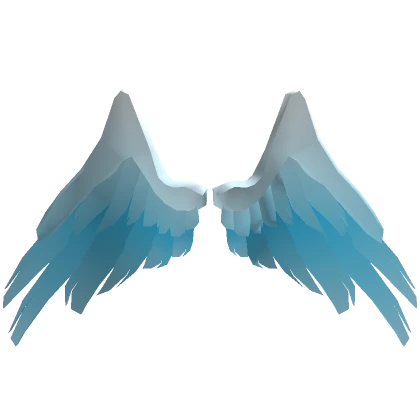 Oversized Angel Wings Blue