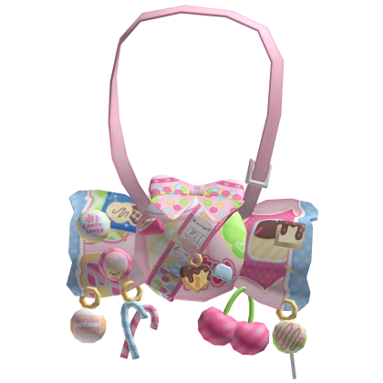 harajuku cluttered colourful candy bag