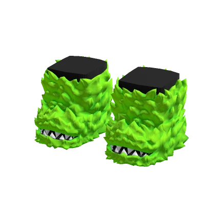 Fuzzy Monster Boots Green