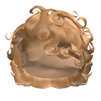 ☆ | Blonde Curly Bixie Cut