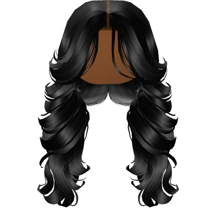 ☆ Voluminous Middle Part Blowout in Black