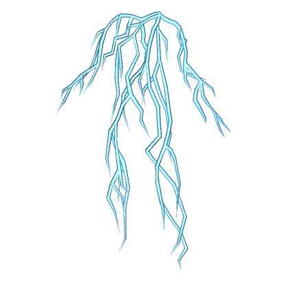 ⚡ Glowing Lightning Thunder Aura - Blue