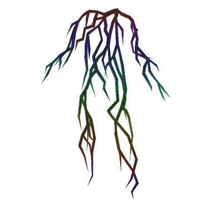 ⚡ Glowing Lightning Thunder Aura - Rainbow