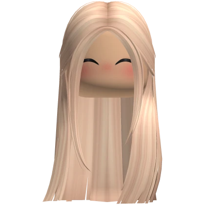 Cute Straight Sleek Girl Hair (Blonde)
