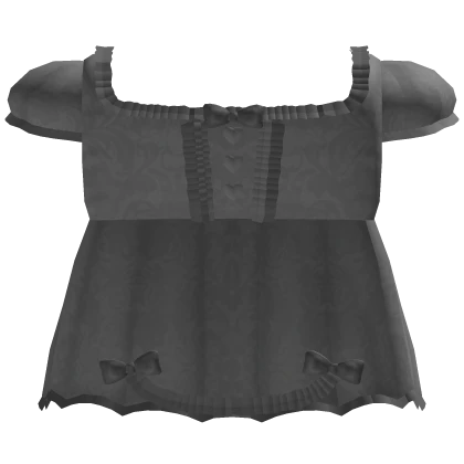 pretty gray gothic doll ribbon dress