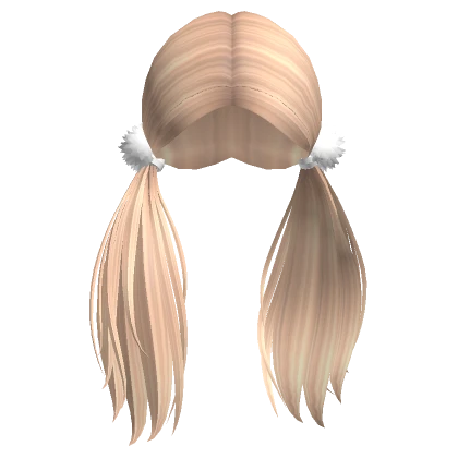 Deluxe Pompom Pigtails in Blonde