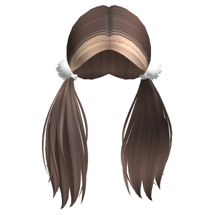 Deluxe Pompom Pigtails in Blonde & Brown