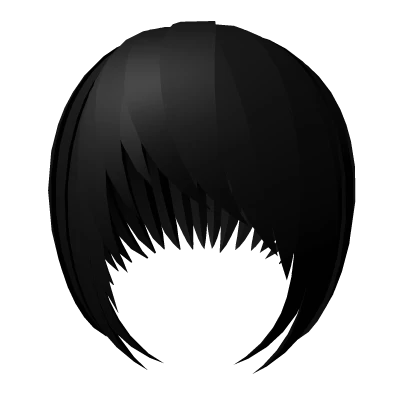 black side parted bob