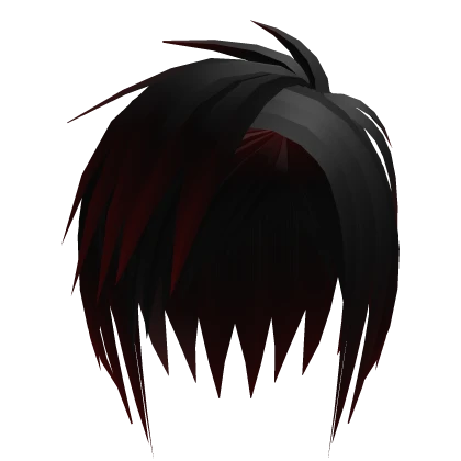 Messy Red Tipped Scene Skater Hair