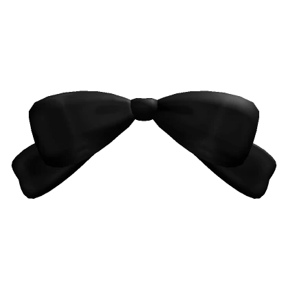 ♡ Ribbon Bow Black (Droopy Bunny)