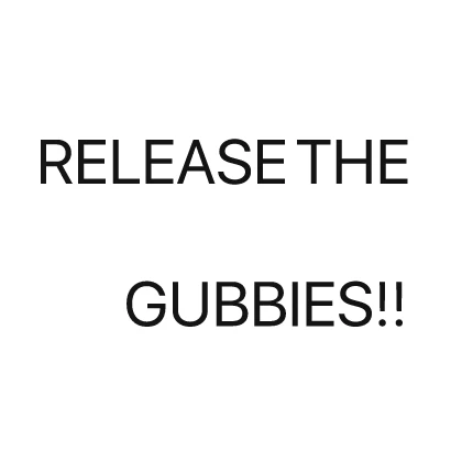 RELEASE THE GUBBIES!! text