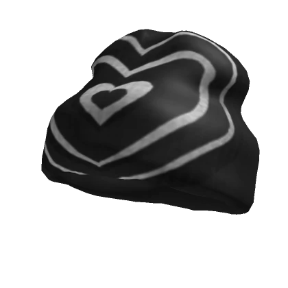 Y2K Black Hearts Beanie V1