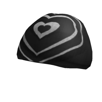 Y2K Black Hearts Beanie V2