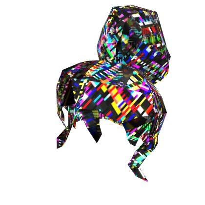 [ANIMATED] GLITCHED BUN STATIC HAIR