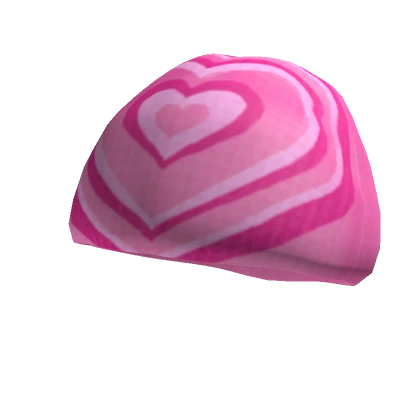 Y2K Pink Hearts Beanie V2