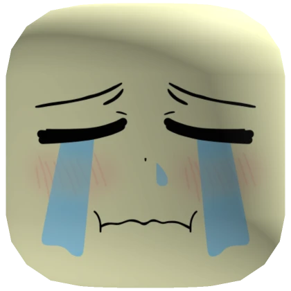 Light Yellow Tone Crying Anime Face 