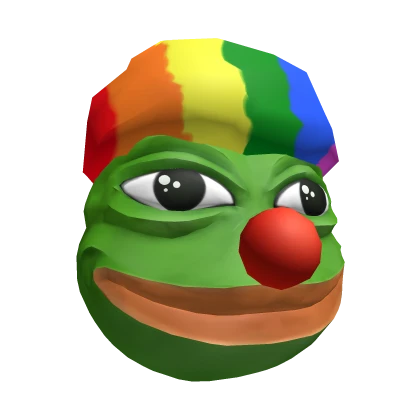 Colorful Joker Frog Head