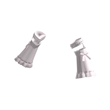 pink gothic lace ruffle belted sleeves