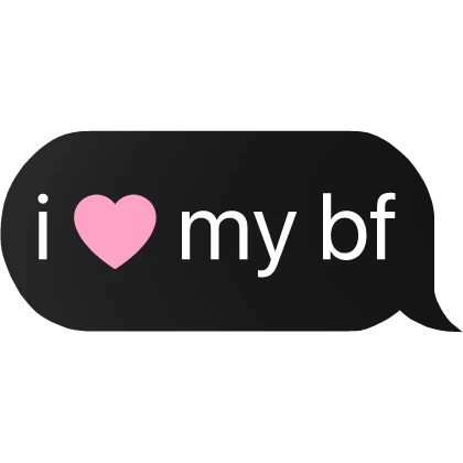 i heart my bf boyfriend text