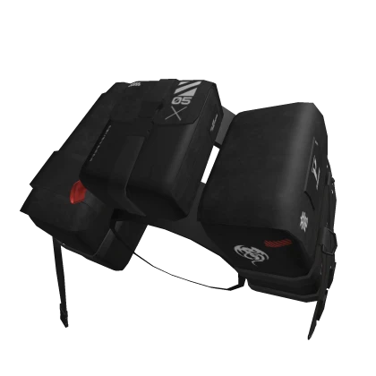 Techwear Black DRAGON Tail Bag