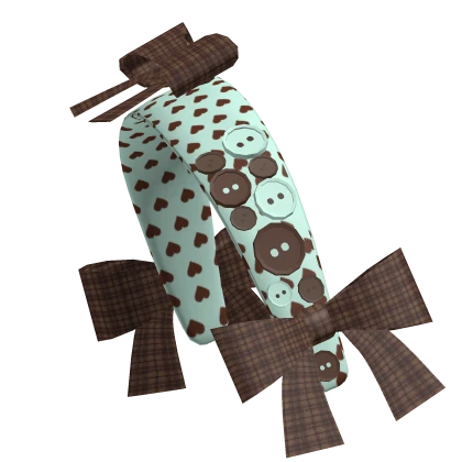 igari cute choco mint cottage mori kei headband