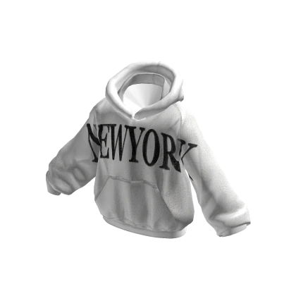 White New York Streetwear Hoodie