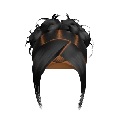 Y2K Updo W Bangs [Black]