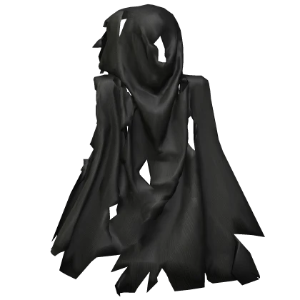 Torn Black Assassin Cloak