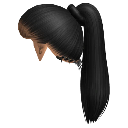 Black Ponytail with Edges