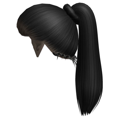 Black Ponytail with Edges