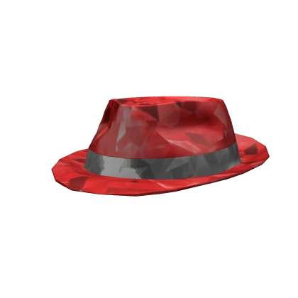 Red Sparkle Time Fedora