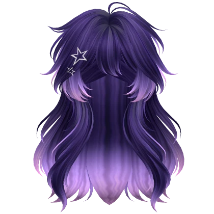 Lush Fluffy Wavy Anime Hairstyle (Galaxy)