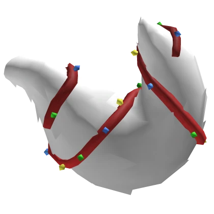 Christmas White Fluffy Wolf Tail