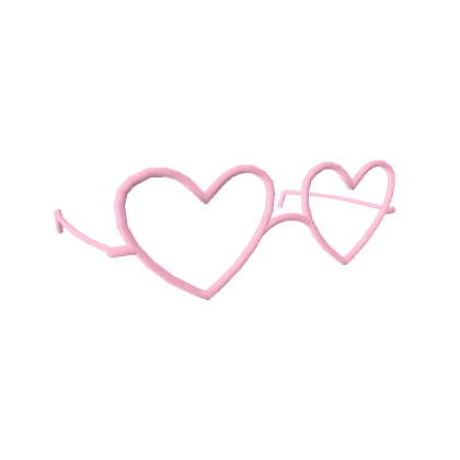 Pastel Pink Heart Rimmed Glasses - Cute