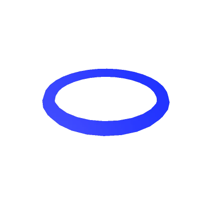 Glowing Halo - Blue Cartoony Neon