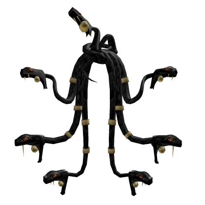 Black Medusa Snake Headpiece