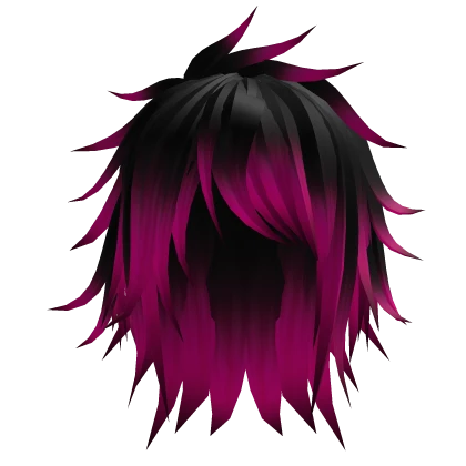 Scene Emo Spikey Style Hair - Hot Pink