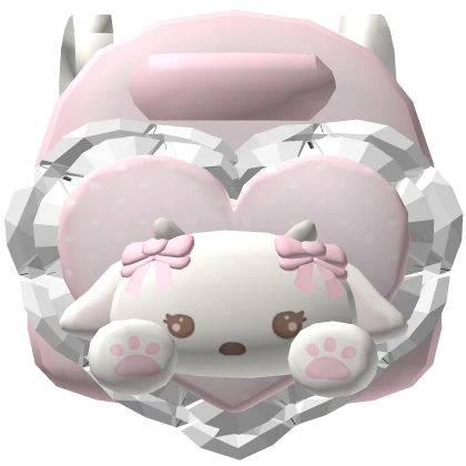 ♡୧ Coquette Cute Soft Pink Lamb Backpack