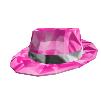 Girly Pink Sparkly Fedora