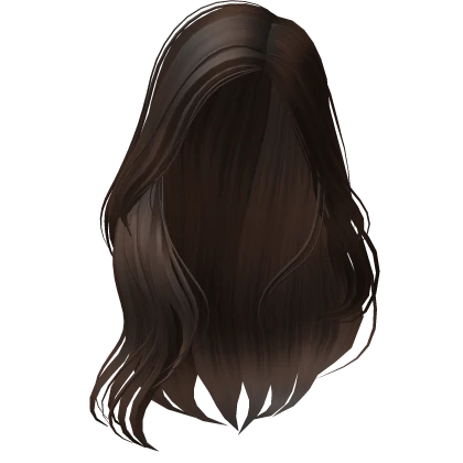 Flowy Silky 2000s Supermodel in Dark Brown