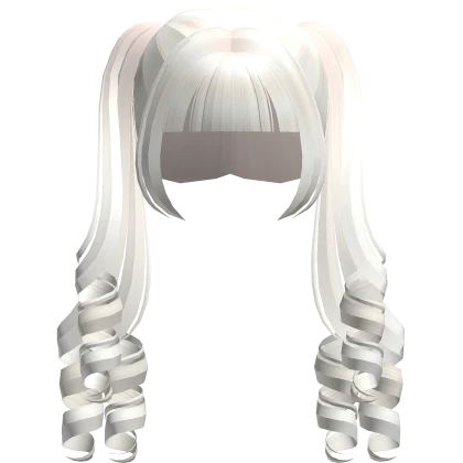 ♡ Beige Long Curly Soft Pigtails Hair