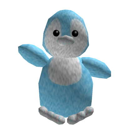 Build-A-Bear Icy Blue Penguin Shoulder Plush