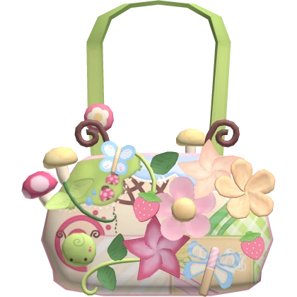 fairycore shoujo vintage heisei floral purse