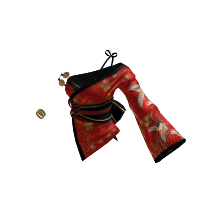 ✨Stylish Off-Shoulder Kimono Yukata Shirt-Red